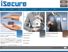 Tablet Screenshot of isecure-france.com